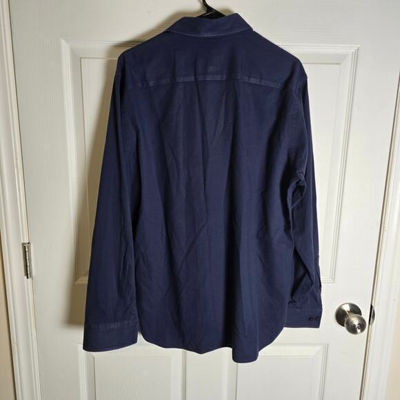 Awearness Kenneth Cole Button Up-Blue-Men's L - Picture 5 of 7